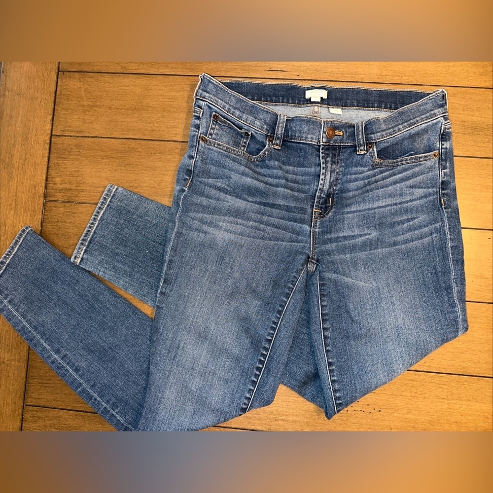 J. Crew Womens Size 29/30 Skinny Ankle Jeans Pants Stretch Medium Wash Classic